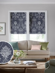Laura Ashley Blue Josette Made to Measure Roman Blind - Image 1 of 6