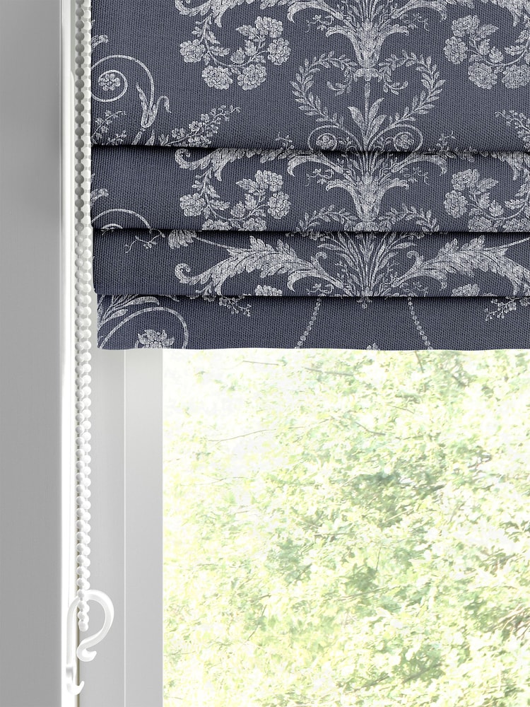 Laura Ashley Blue Josette Made to Measure Roman Blind - Image 2 of 6