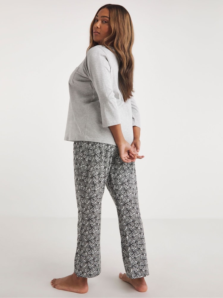 Simply Be Black Pretty Secrets Value Pyjama Sets 2 Pack - Image 2 of 4