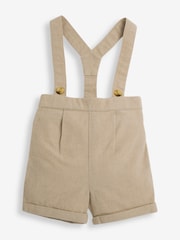 JoJo Maman Bébé Stone 2-Piece Baby Grandad Shirt & Shorts Set - Image 4 of 6