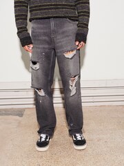 Black EDIT Ripped Denim Jeans - Image 1 of 10
