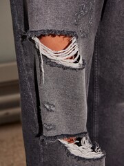 Black EDIT Ripped Denim Jeans - Image 4 of 10