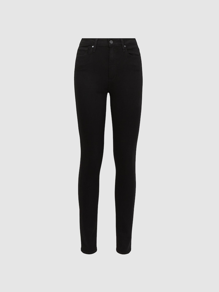 Schwarz/Schatten - Reiss Margot Paige Skinny-Jeans mit hohem Bund - Bild 2 von 4 Schwarz/Schatten - Reiss Margot Paige Skinny-Jeans mit hohem Bund - Bild 2 von 4