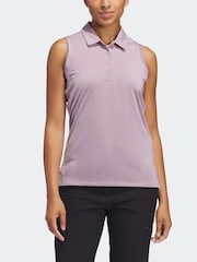 adidas Golf Ultimate365 Solid Sleeveless Polo Shirt - Image 4 of 7