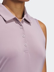 adidas Golf Ultimate365 Solid Sleeveless Polo Shirt - Image 5 of 7