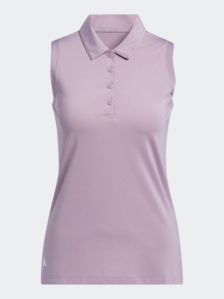adidas Golf Ultimate365 Solid Sleeveless Polo Shirt - Image 7 of 7