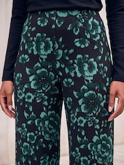 Roman Green Floral Print Trousers - Image 4 of 4