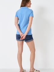 Crew Clothing Company Blue Cotton Polo Shirt - Image 2 of 5