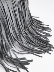 Grey Fringe Hobo Shoulder Bag - Image 10 of 11