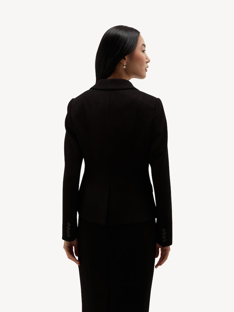 Hobbs Black Petite Lea Jacket - Image 2 of 5 Hobbs Black Petite Lea Jacket - Image 2 of 5