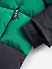 Baker By Ted Baker Green Shower Resistant Colourblock Padded Coat - Image 12 of 18