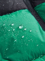 Baker By Ted Baker Green Shower Resistant Colourblock Padded Coat - Image 14 of 18