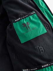 Baker By Ted Baker Green Shower Resistant Colourblock Padded Coat - Image 16 of 18