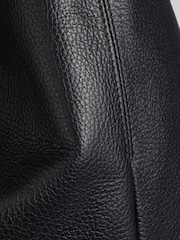 LK Bennett Black Soula Leather Slouchy Shoulder Bag - Image 5 of 5