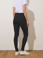 Long Tall Sally Black Cotton Stretch Leggings - Image 3 of 4