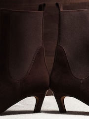 Dune London Brown Regular Fit Odela Ankle Boots - Image 3 of 8