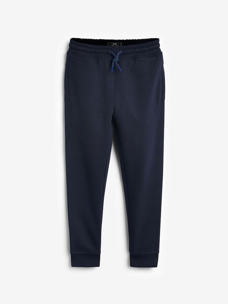 Multi Slim Fit Basic Joggers 5 Pack (3-16yrs) - Image 7 of 8