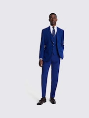MOSS Royal Blue Performance Tailored Fit Suit Jacket - Image 4 of 6