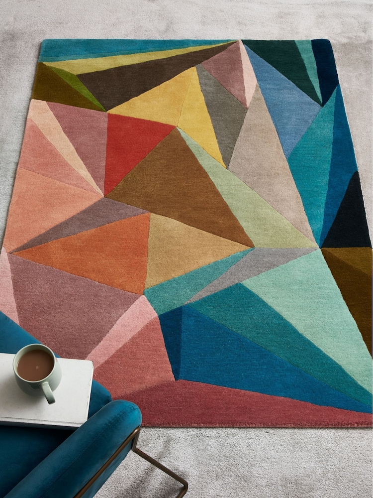 Multi Spliced Brights Rug - Image 1 of 5