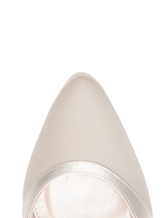 Rainbow Club Cream Wedding Harper Satin Pointed Bridal Court Shoes - Image 4 of 4