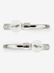 Chrome Set of 2 Isabel Curtain Holdbacks - Image 3 of 3