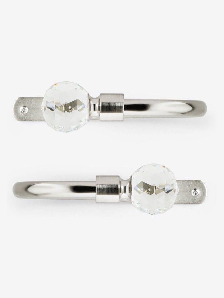 Chrome Set of 2 Isabel Curtain Holdbacks - Image 3 of 3