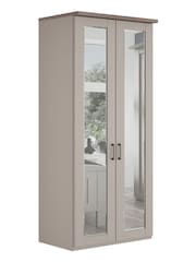 Wiemann Pebble Grey Truro Double Mirror Semi Fitted Wardrobe - Image 2 of 4