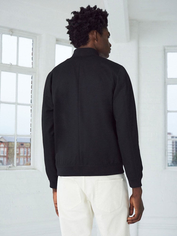 Black Smart Bomber Jacket - Image 2 of 11