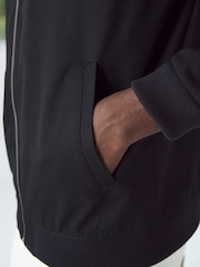 Black Smart Bomber Jacket - Image 4 of 11