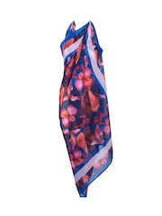 Seaspray Blue Sakura Petal Pareo Beach Kaftan - Image 4 of 4