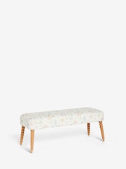 Laura Ashley Wild Meadow Chalk Pink Rowe Bench - Image 2 of 6