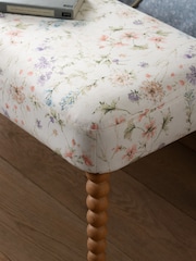 Laura Ashley Wild Meadow Chalk Pink Rowe Bench - Image 5 of 6