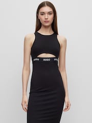 HUGO Bodycon Sleeveless Stretch Dress - Image 1 of 6