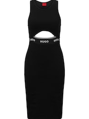 HUGO Bodycon Sleeveless Stretch Dress - Image 6 of 6