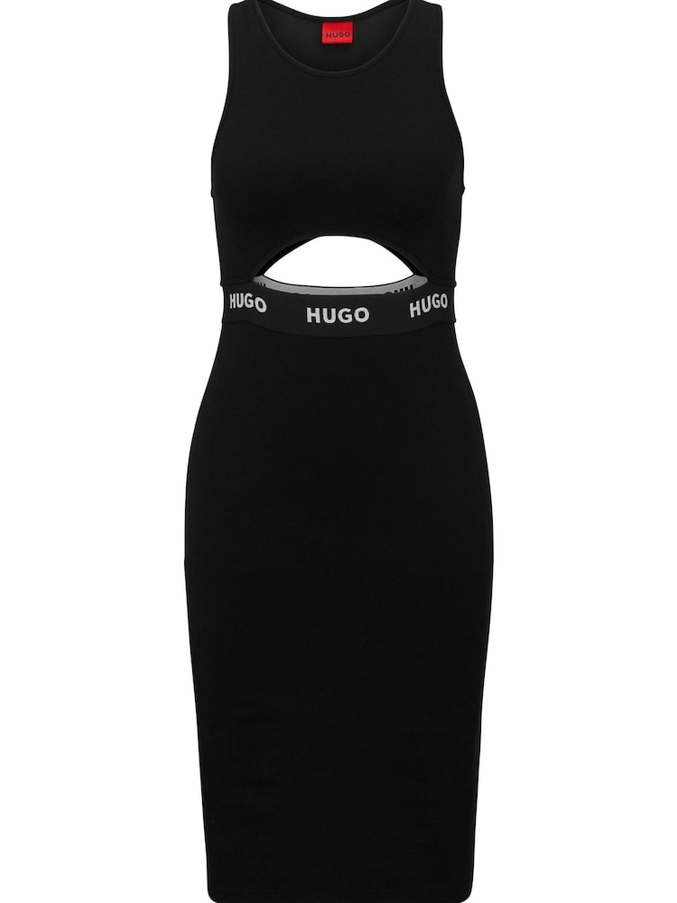 HUGO Bodycon Sleeveless Stretch Dress - Image 6 of 6 HUGO Bodycon Sleeveless Stretch Dress - Image 6 of 6