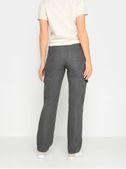 Long Tall Sally Grey Straight Leg 100% Cotton Jeans - Image 2 of 4