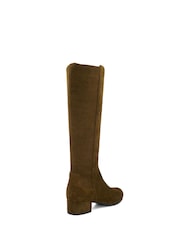 Dune London Brown Standard Fit Tayla Smart Stretch High Leg Boots - Image 3 of 5