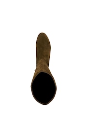 Dune London Brown Standard Fit Tayla Smart Stretch High Leg Boots - Image 4 of 5