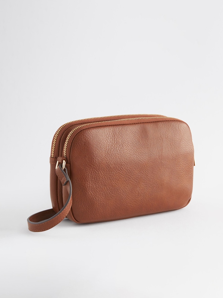 Tan Brown Utility Stud Cross-Body Bag - Image 8 of 10