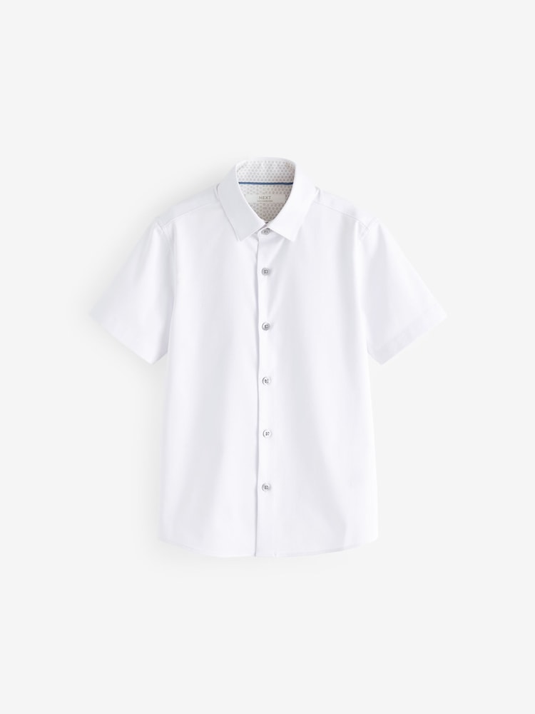 White Short Sleeve Shirt (3-16yrs) - Image 1 of 3