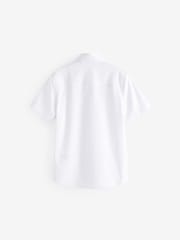 White Short Sleeve Shirt (3-16yrs) - Image 2 of 3