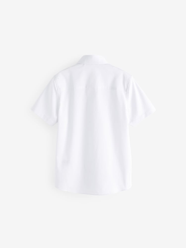 White Short Sleeve Shirt (3-16yrs) - Image 2 of 3 White Short Sleeve Shirt (3-16yrs) - Image 2 of 3