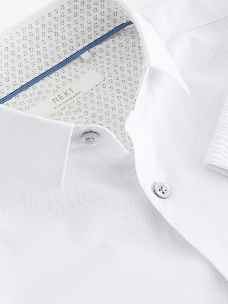 White Short Sleeve Shirt (3-16yrs) - Image 3 of 3