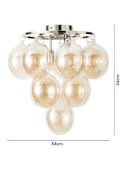 Visconte by BHS Champagne Gold Maiori 2 Light Flush Light - Image 4 of 5