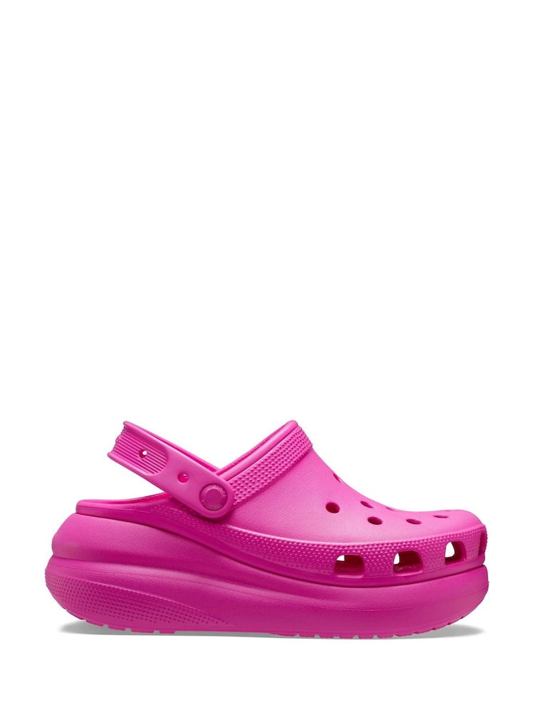 Crocs Pink Classic Crush Clogs - Image 1 of 5