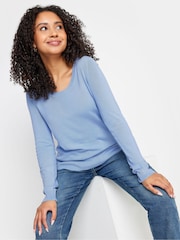 M&Co Blue Petite Crew Neck Jumper - Image 1 of 4