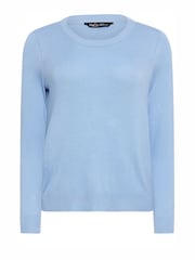 M&Co Blue Petite Crew Neck Jumper - Image 4 of 4
