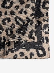 Animal Print Foil Plissé Lightweight Scarf - Image 4 of 5