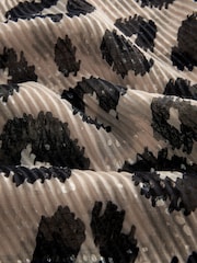 Animal Print Foil Plissé Lightweight Scarf - Image 5 of 5