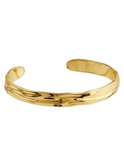 Orelia London Gold Plated Organic Molten Bangle - Image 1 of 2